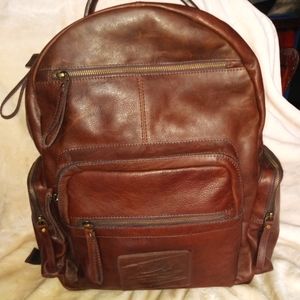 Rawlings Frankie Rugged Genuine Leather Backpack Handcrafted Distressed